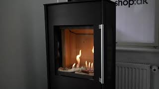 Bioethanol burner in wood stove [upl. by Marchelle]