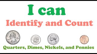 Counting Money Quarters Dimes Nickels Pennies [upl. by Elma]