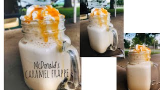 Caramel frappe ala McDonalds  Homemade Caramel frappe by Mara [upl. by Alisan]