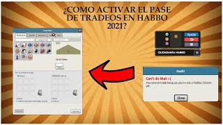 HABBO  Como Activar Tradeos 2021 Ciudadanía Habbo PC [upl. by Florance331]