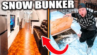 Hidden Secret Bunker UNDERGROUND Snow Fort [upl. by Colver]