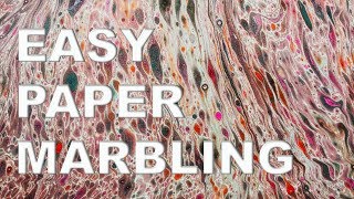 Paper Marbling Tutorial Fun and Easy [upl. by Darton]