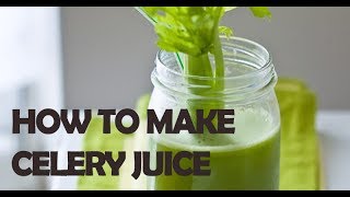 How To Make Homemade Celery Juice [upl. by Nissa]