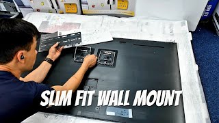 Samsung Slim Fit Wall Mount Unboxing Install on Neo QLED QN95A 55quot [upl. by Trisa]