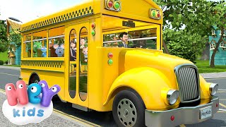 The Wheels On The Bus song  karaoke 🚌 HeyKids  Nursery Rhymes [upl. by Amalbena601]