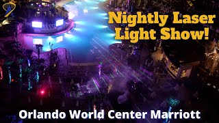 Laser Light Show at Orlando World Center Marriott [upl. by Ludovico]