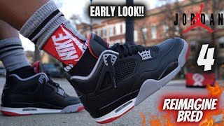 DONT BUY BEFORE WATCHING THIS JORDAN 4 REIMAGINED BRED OVERVIEW COMFORTABILITY amp SIZING TIPS [upl. by Geibel]