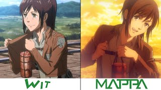 Wit Studio VS MAPPA  Attack on Titan 4 Season [upl. by Pendergast]