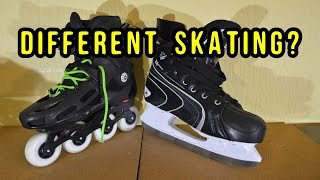 INLINE vs ICE SKATING  Differences Explained [upl. by Annasoh]