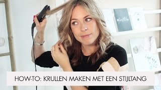 Tutorial  Zo maak je krullen met je stijltang [upl. by Novoj]