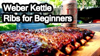 How To Make Ribs on a Charcoal Grill Easy [upl. by Sergo144]