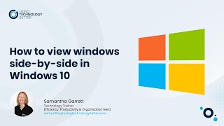 How to View Two Windows SideBySide in Windows 10 [upl. by Ravahs]