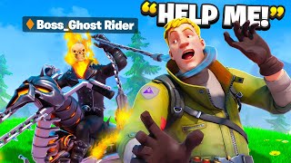 I Pretended To Be BOSS Ghost Rider Fortnite [upl. by Teplica]