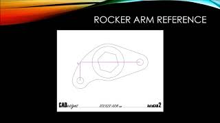 AutoCAD Rocker Arm Tutorial [upl. by Aneladdam192]