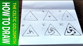 How to draw Celtic Knots 1  The Celtic Triskele [upl. by Shaylynn]