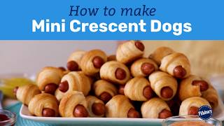 How to Make Mini Crescent Dogs  Pillsbury Basics [upl. by Kaliope]