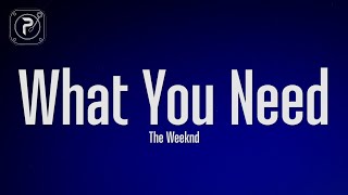 The Weeknd  What You Need Lyrics [upl. by Selohcin597]