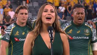 Australian Indigenous National Anthem Australia vs Argentina 20 [upl. by Marc863]