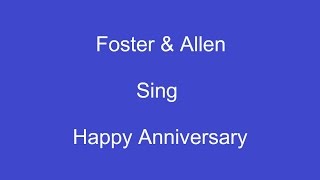 Happy Anniversary  On Screen Lyrics Foster amp Allen [upl. by Wernick]