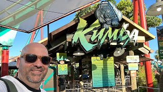 Busch Gardens Tampa POV Kumba Scorpion amp Falcons Fury [upl. by Soisatsana]