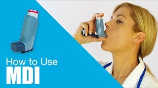 How to use Metered Dose Inhaler MDI [upl. by Lantha]