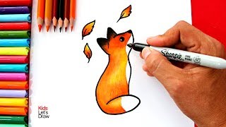 Aprende a dibujar un ZORRO REALISTA en solo 2 minutos  How to draw a realistic Fox easy [upl. by Auos]