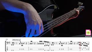 Guns N Roses  Knockin On Heavens Door Standard Tuning Bass Cover  Tabs amp Sheet Music [upl. by Zerep]