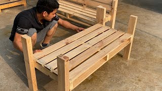 Creative Pallet Recycling Ideas You Have Never Seen Before  How To Create A Beautiful Pallet Sofa [upl. by Ecilef]