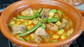 CARNE DE PUERCO CON CALABACITAS RECETA ECONÓMICA Y BUENÍSIMA [upl. by Fiertz]