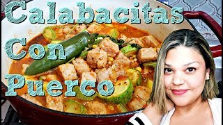 Mexican Style Pork and Squash Recipe  Calabacitas Con Puerco  Simply Mama Cooks [upl. by Seth]