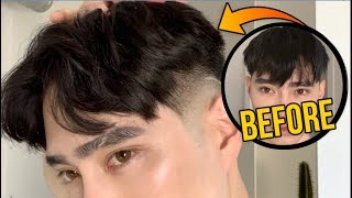 90s Middle Part Hair Tutorial  Edward ZO [upl. by Forrest]