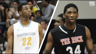 Joel Embiid Vs Andrew Wiggins High School Game Highlights [upl. by Kitti141]