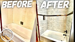 DIY Shower Remodel  START To FINISH Part 1 of 2 [upl. by Baten277]