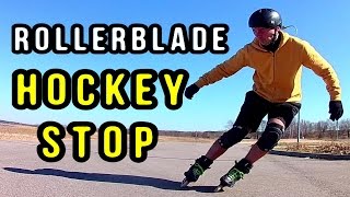 How I Learned the ICE HOCKEY STOP on Inline Skates [upl. by Iorgo]