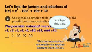 Rational Root Theorem [upl. by Ecar]