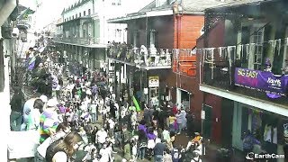 EarthCam Live Mardi Gras in New Orleans [upl. by Airehtfele]