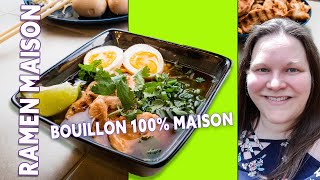 Comment faire un BOUILLON ASIATIQUE au Poulet pour RAMEN MAISON [upl. by Vogeley]