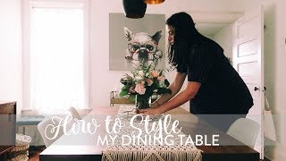 CENTERPIECE IDEAS for Dining Table  DIY How to Style a Table for Spring [upl. by Lupiv250]