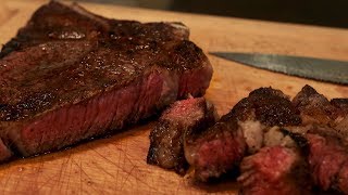 Cooking Steak With a Cast Iron Skillet [upl. by Aniri]