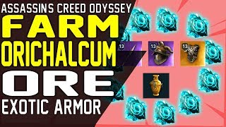 How to FARM ORICHALCUM ORE FRAGMENTS EXOTIC LEGENDARY Farming Guide Assassin’s Creed Odyssey [upl. by Gerlac]