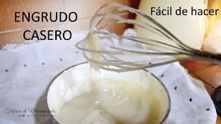 Cómo hacer engrudo casero Mi receta [upl. by Einner]