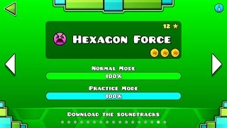 Geometry Dash  Level 16 Hexagon Force All Coins [upl. by Dian209]