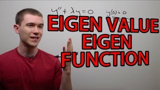 Eigenfunction Eigenvalue Problem [upl. by Saoj]