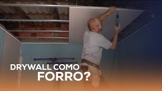 Forro de drywall  Passo a passo completo para uma instalação segura e impecável [upl. by Shari]