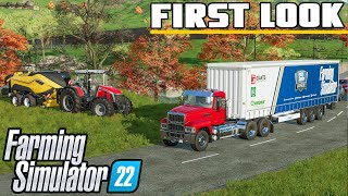 Farming Simulator 22  FIRST LOOK GAMEPLAY [upl. by Sirah]