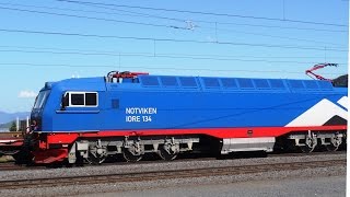 LKAB iron ore trains with impressive IORE locomotives Narvik Norway 2014 [upl. by Dukie412]