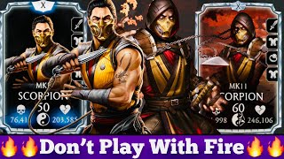 MK1 Scorpion amp MK11 Scorpion FW Friendship amp Brutality Gameplay Review MK Mobile [upl. by Karolyn]