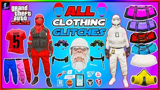 ALL WORKING GTA 5 CLOTHING GLITCHES IN 1 VIDEO BEST CLOTHING GLITCHES IN GTA 5 ONLINE AFTER PATCH [upl. by Ez]