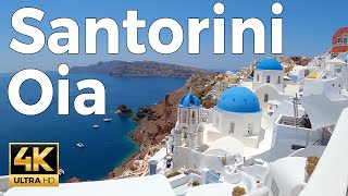 Oia Santorini Walking Tour 4k Ultra HD 60fps – With Captions [upl. by Aral]