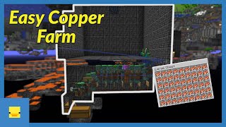 Simple Automatic Copper Farm  Best Easy Minecraft 117 Farms [upl. by Hallutama960]